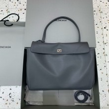 BALENCIAGA Women's Rodeo large Handbag in gray/silver 2024