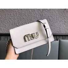 MIU MIU LADY LEATHER BAG 5BH077 WHITE