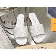 Louis Vuitton 1ACM5S Neo Revival Flat Mule Perforated calf leather white 2025