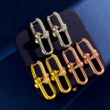 Tiffany HardWear Link Earrings with diamonds 02 2023