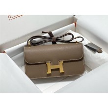 Hermès etoupe Constance Elan bag in Epsom leather with gold hardware 2024