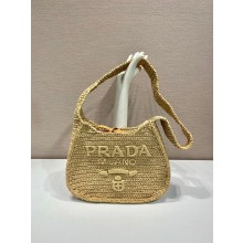 PRADA Crochet tote bag BEIGE 1BC186 2023