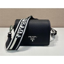 prada shoulder bag in grained calfskin 1bd332 black 2023