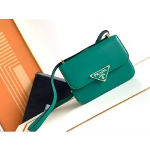 Prada Emblème leather bag 1BD340 GREEN 2023