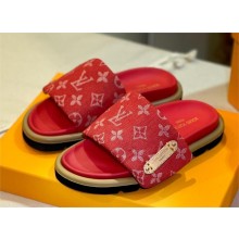 Louis Vuitton Pool Pillow Flat Comfort Mule red 2024