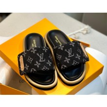 Louis Vuitton Pool Pillow Flat Comfort Mule black 2024