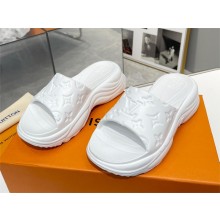 Louis Vuitton Pool 55 Flat Comfort Mule white 2023