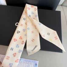 CHANEL Silk Twill Slim Bandeau 6x120cm 250306 01 2025