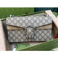 Gucci Dionysus Small Shoulder Bag 499623 GG Canvas Taupe