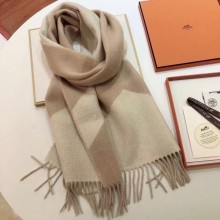 hermes multicolor wool scarf nude/white 2023