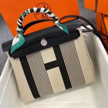 hermes Herbag 31 Zip retourne cabine bag black