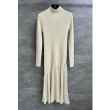 chanel WHITE WOOL DRESS P78421 2024