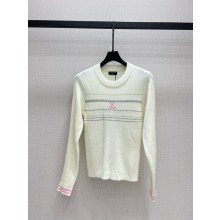 chanel WHITE KNIT TOP P78421 2024