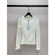 chanel WHITE COTTON TOP P78421 2024