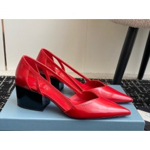 Prada leather Pumps con cut-out 65mm-01 1107-2024