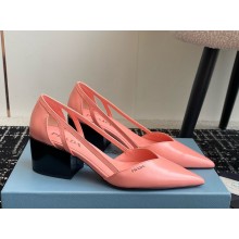 Prada leather Pumps con cut-out 65mm-02 1107-2024