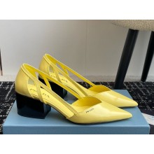 Prada leather Pumps con cut-out 65mm-04 1107-2024