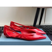 Prada leather cut-out ballerinas -02 1107-2024