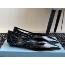 Prada leather cut-out ballerinas -04 1107-2024
