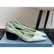 Prada satin Silk cut-out pumps heel 6.5cm-01 1108-2024
