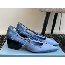 Prada satin Silk cut-out pumps heel 6.5cm-06 1108-2024