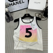 chanel NO.5 WHIET JERSEY VEST 2023