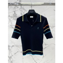 saint lauren knit top black 2023