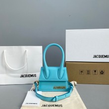 Jacquemus Le Chiquito Mini Bag tiffany blue in box leather 2023