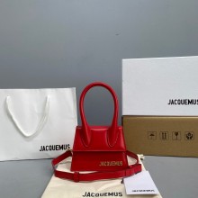 Jacquemus Le Chiquito Mini Bag red in box leather 2023