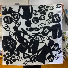 chanel square silk scarf 10 2024 fall winter