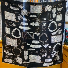 chanel square silk scarf 11 2024 fall winter