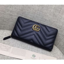 Gucci GG Marmont zip around wallet  443123 black