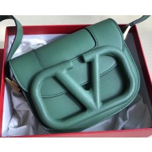 Valentino Supervee Calfskin Crossbody Small Bag Green 2020