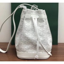 Goyard Petite Flot Bucket Bag White