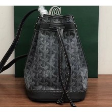Goyard Petite Flot Bucket Bag Gray
