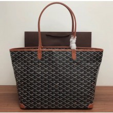 Goyard Artois PM/MM Tote Bag Brown