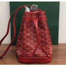 Goyard Petite Flot Bucket Bag Red