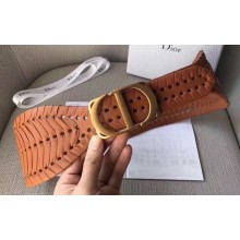 Dior 30 Montaigne Calfskin Belt Brown 2020
