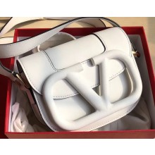 Valentino Supervee Calfskin Crossbody Small Bag White 2020