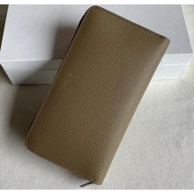 Celine Large Zipped Wallet Olive Green