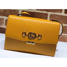 Gucci Zumi Grainy Leather Small Shoulder Bag 576388 Yellow