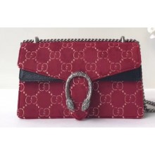 Gucci Dionysus Small Shoulder Bag 400249 Velvet Red