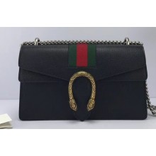 Gucci Dionysus Small Shoulder Bag 400249 Leather Black Web