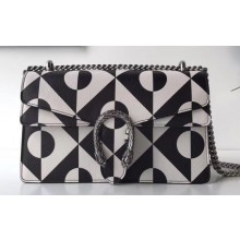 Gucci Dionysus Small Shoulder Bag 400249 Leather White/Black