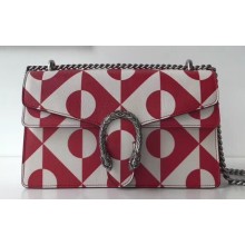 Gucci Dionysus Small Shoulder Bag 400249 Leather White/Red