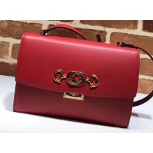 Gucci Zumi Smooth Leather Small Shoulder Bag 576388 Red