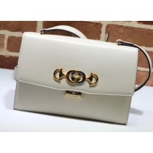 Gucci Zumi Smooth Leather Small Shoulder Bag 576388 White