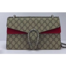 Gucci Dionysus Small Shoulder Bag 400249 GG Canvas Red