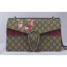 Gucci Dionysus Small Shoulder Bag 400249 GG Canvas Blooms Print