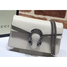 Gucci Dionysus Super Mini Shoulder Bag 476432 Leather White